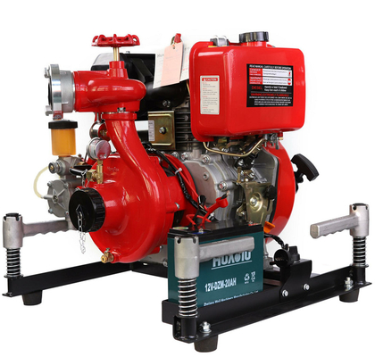 Good quality HUAQIU automotive industry fire diesel engine fire fighting portable water pump and rescue equipment 15hp emergency for sea