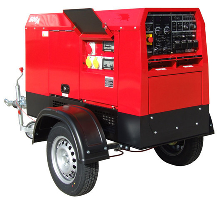 Similar Building Material Stores Denyo Miller Engine Powered DC Welder 350A 400A 500Amp Arc Cat FCAW Diesel Welding Generator With Wheels